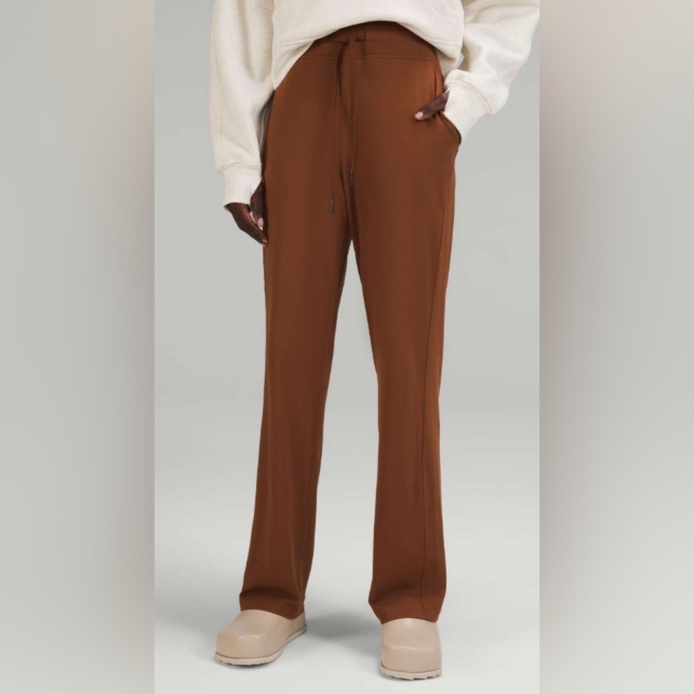 Lululemon Ready to Rulu Straight-Leg High-Rise Pant- Roasted Brown/ Size 0